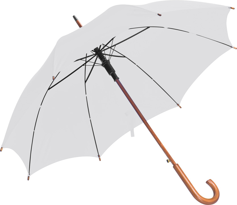 Автоматичен чадър с дървена дръжка