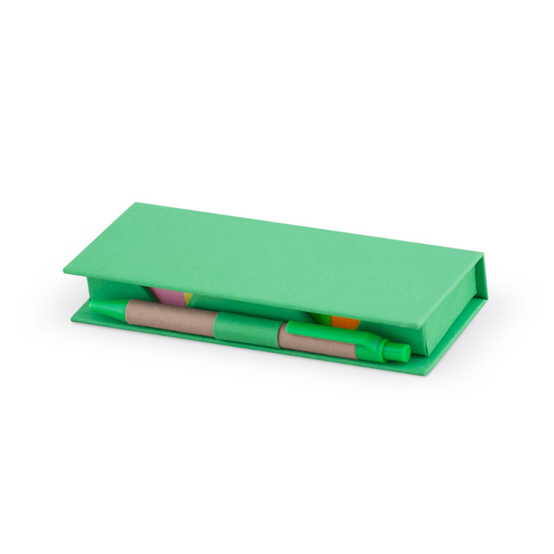 Еко кубче с еко химикалка, линия и самозалепващи листчета